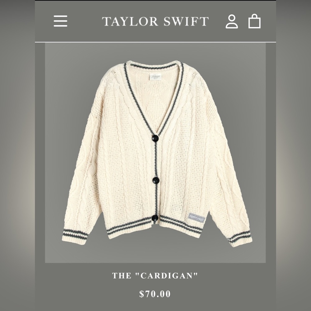 For Sale: Taylor Swift Folklore Cardigan M/L